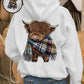 🎄🎅2026 CHRISTMAS SALE 70% OFF!!🎁Cute Highland Cow Cozy Hooded Sweatshirt🦬