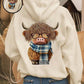 🎄🎅2026 CHRISTMAS SALE 70% OFF!!🎁Cute Highland Cow Cozy Hooded Sweatshirt🦬