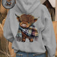 🎄🎅2026 CHRISTMAS SALE 70% OFF!!🎁Cute Highland Cow Cozy Hooded Sweatshirt🦬