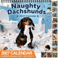 ⏳Limited-time 50% off⏰Naughty Dachshunds 2027 Wall Calendar – 12 Months of Mischief, Mayhem & Sausage Dog Smiles🐶📅