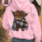 🎄🎅2026 CHRISTMAS SALE 70% OFF!!🎁Cute Highland Cow Cozy Hooded Sweatshirt🦬