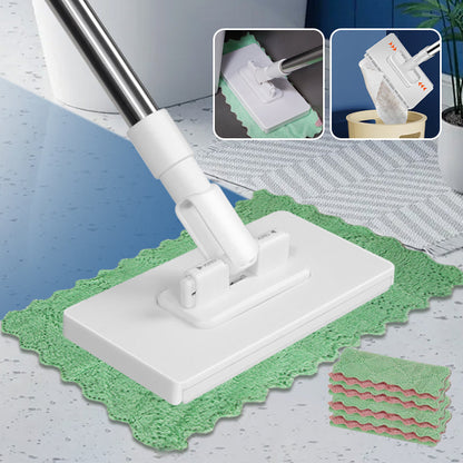 🔥Last Day Sales 70% OFF🔥Disposable Dust Mop with 4 Reusable Cloths🧹