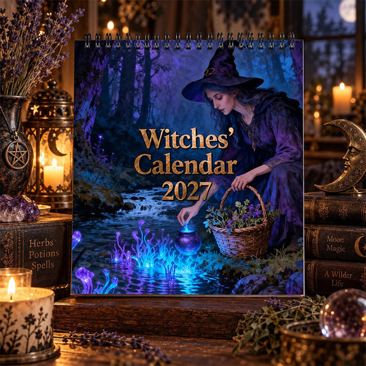 🔥HOT SALE-50% OFF!!🔮Mystical Witches Calendar 2027 🌙 12 Months of Enchanting Witch Artwork