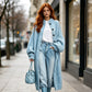 🧶 Cozy Length, Effortless Layers | Women's Chunky Knit Long Sweater Coat
